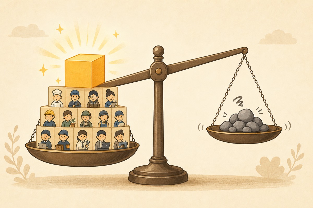Specialization gains greater than friction costs